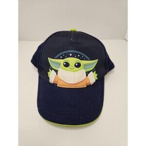 Star Wars Baby Yoda Grogu Hat Cap Snap Back Blue Kids Youth‎ Adjustable OSFA